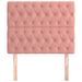 Têtes de lit 2 pcs Rose 90x7x78/88 cm Velours - Photo n°3