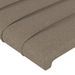 Têtes de lit 2 pcs Taupe 100x5x78/88 cm Tissu - Photo n°4