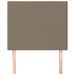 Têtes de lit 2 pcs Taupe 100x5x78/88 cm Tissu - Photo n°3