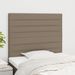 Têtes de lit 2 pcs Taupe 100x5x78/88 cm Tissu - Photo n°1