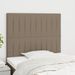 Têtes de lit 2 pcs Taupe 100x5x78/88 cm Tissu - Photo n°1