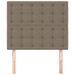 Têtes de lit 2 pcs Taupe 100x5x78/88 cm Tissu - Photo n°3