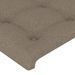 Têtes de lit 2 pcs Taupe 72x5x78/88 cm Tissu - Photo n°4