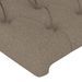 Têtes de lit 2 pcs Taupe 80x7x78/88 cm Tissu - Photo n°4