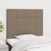 Têtes de lit 2 pcs Taupe 90x5x78/88 cm Tissu - Photo n°1