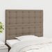 Têtes de lit 2 pcs Taupe 90x5x78/88 cm Tissu - Photo n°1