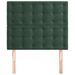 Têtes de lit 2 pcs Vert foncé 100x5x78/88 cm Velours - Photo n°3