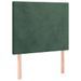 Têtes de lit 2 pcs Vert foncé 80x5x78/88 cm Velours - Photo n°2