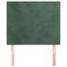 Têtes de lit 2 pcs Vert foncé 80x5x78/88 cm Velours - Photo n°3