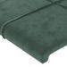 Têtes de lit 2 pcs Vert foncé 80x5x78/88 cm Velours - Photo n°4