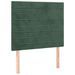 Têtes de lit 2 pcs Vert foncé 80x5x78/88 cm Velours - Photo n°2