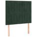 Têtes de lit 2 pcs Vert foncé 80x5x78/88 cm Velours - Photo n°2