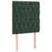 Têtes de lit 2 pcs Vert foncé 80x7x78/88 cm Velours - Photo n°2