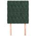 Têtes de lit 2 pcs Vert foncé 80x7x78/88 cm Velours - Photo n°3