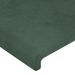 Têtes de lit 2 pcs Vert foncé 90x5x78/88 cm Velours - Photo n°4