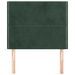 Têtes de lit 2 pcs Vert foncé 90x5x78/88 cm Velours - Photo n°3