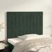 Têtes de lit 2 pcs Vert foncé 90x5x78/88 cm Velours - Photo n°1