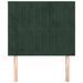 Têtes de lit 2 pcs Vert foncé 90x5x78/88 cm Velours - Photo n°3