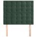 Têtes de lit 2 pcs Vert foncé 90x5x78/88 cm Velours - Photo n°3