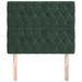 Têtes de lit 2 pcs Vert foncé 90x7x78/88 cm Velours - Photo n°3