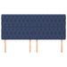 Têtes de lit 4 pcs Bleu 100x7x78/88 cm Tissu - Photo n°3