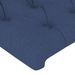 Têtes de lit 4 pcs Bleu 100x7x78/88 cm Tissu - Photo n°4