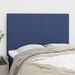 Têtes de lit 4 pcs Bleu 72x5x78/88 cm Tissu - Photo n°1