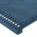 Têtes de lit 4 pcs Bleu foncé 72x5x78/88 cm Velours - Photo n°4