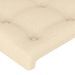 Têtes de lit 4 pcs Crème 72x5x78/88 cm Tissu - Photo n°4