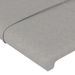 Têtes de lit 4 pcs Gris clair 100x5x78/88 cm Tissu - Photo n°4