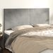 Têtes de lit 4 pcs Gris clair 100x5x78/88 cm Velours - Photo n°1