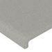 Têtes de lit 4 pcs Gris clair 90x5x78/88 cm Tissu - Photo n°4