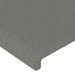 Têtes de lit 4 pcs Gris clair 90x5x78/88 cm Tissu - Photo n°4