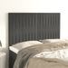 Têtes de lit 4 pcs Gris foncé 72x5x78/88 cm Velours - Photo n°1