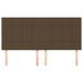 Têtes de lit 4 pcs Marron foncé 100x5x78/88 cm Tissu - Photo n°3