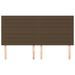 Têtes de lit 4 pcs Marron foncé 100x5x78/88 cm Tissu - Photo n°3