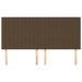 Têtes de lit 4 pcs Marron foncé 100x5x78/88 cm Tissu - Photo n°3