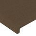 Têtes de lit 4 pcs Marron Foncé 80x5x78/88 cm Tissu - Photo n°4