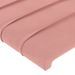 Têtes de lit 4 pcs Rose 100x5x78/88 cm Velours - Photo n°4