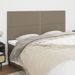 Têtes de lit 4 pcs Taupe 100x5x78/88 cm Tissu - Photo n°1