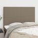 Têtes de lit 4 pcs Taupe 72x5x78/88 cm Tissu - Photo n°1