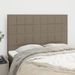 Têtes de lit 4 pcs Taupe 72x5x78/88 cm Tissu - Photo n°1