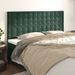 Têtes de lit 4 pcs Vert foncé 100x5x78/88 cm Velours - Photo n°1