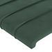 Têtes de lit 4 pcs Vert foncé 72x5x78/88 cm Velours - Photo n°4