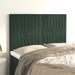 Têtes de lit 4 pcs Vert foncé 72x5x78/88 cm Velours - Photo n°1