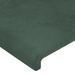 Têtes de lit 4 pcs Vert foncé 90x5x78/88 cm Velours - Photo n°4