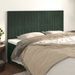 Têtes de lit 4 pcs Vert foncé 90x5x78/88 cm Velours - Photo n°1