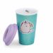 THUMBS UP ! Pusheen - Tasse en céramique avec couvercle en silicone Unicorn Glitter. - Photo n°5