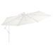 Tissu de remplacement pour parasol déporté Blanc sable 350 cm - Photo n°2