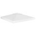 Toile de toit de belvédère 2 niveaux 310 g/m² 3x3 m Blanc - Photo n°1